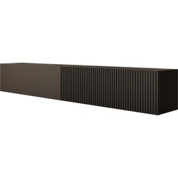Meubella - TV-Meubel Caius - Zwart - 200 cm