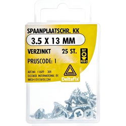 Spaanpl.schr. 3.5x13mm 25st