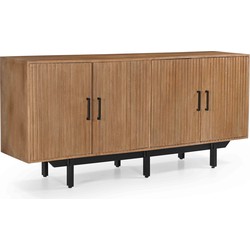 Dressoir Naturel - 180x40x80cm - Mangohout - Dressoir Jurre