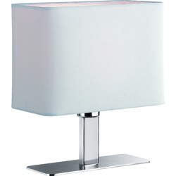 Moderne Tafellamp  Ming - Metaal - Chroom