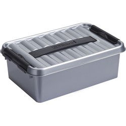 Sunware opbergbox - grijs - 4L - 30 x 20 x 10 cm - Opbergbox