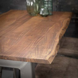 Bartafel Acaciahout - 147cm - Rechthoekig - Tafel Edge