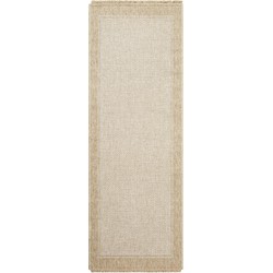  Buitenkleed - Balkon, Terras, Keuken - Jute-Look Tapijt NIKKI - Bruin/Beige - 80x220 cm 