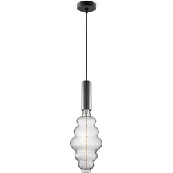 Home sweet home hanglamp Saga zwart Cloud - helder