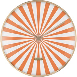 Wandklok Candy Swirl Dome - Oranje - Ø40cm
