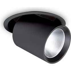 Ideal Lux - Nova - Inbouwspot - Binnen - plafondspot - Aluminium  - LED - Zwart