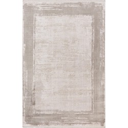 Luxury Home Elegance Vloerkleed - Laagpolig Luxe Tapijt - Soft Velvet - Zilver- 200x290 CM