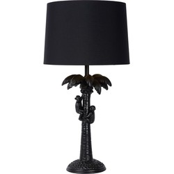 Jungle zwart tafellamp met kap 30,5 cm E27