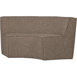 WOOOD 2-Zits Eetbank Europa - Polyester  - Bruin - 133x133x87