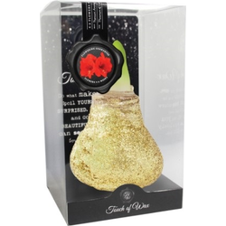 Bloembol Rode Amaryllis Wax kaarsvet Glitter Goud cadeauverpakking 'Plastic' Kebol