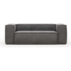 Kave Home - 2-zitsbank Blok grijs corduroy 210 cm