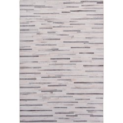 Vercai Rugs Nova Dots Collectie - Laagpolig Vloerkleed - Bedrukt Tapijt voor Woonkamer - Polyester - Grijs - 160x230 cm