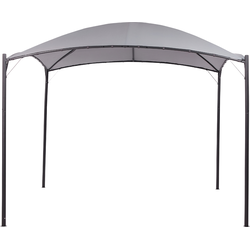 Beliani VOMERO - Tuin pergola-Grijs-Polyester, Staal