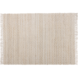 Beliani AFRIN - Laagpolig-Beige-Katoen, Jute