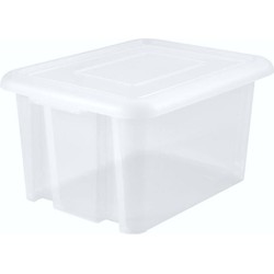 EDA Opbergbox 55L - wit - stapelbaar - L58 x B44 x H31 cm - Opbergbox