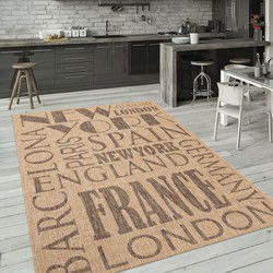 Keukenkleed - Kitchen - Steden - Beige - 120x160 cm