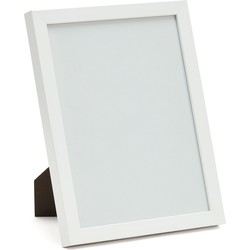 Kave Home - Neale houten fotolijst met witte afwerking 21 x 28 cm