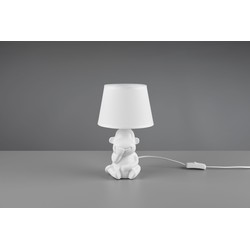 Moderne Tafellamp  Chita - Kunststof - Wit