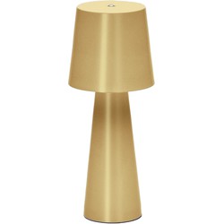 Kave Home - Kleine tafellamp Arenys van goud geverfd metaal