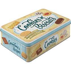 Nostalgic Art Bewaarblik/opbergblik - Cookies 'n' Biscuits - Metaal - Voorraadblikken