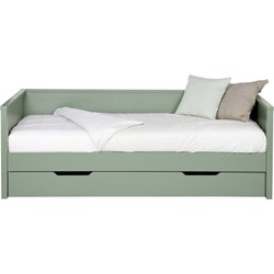 WOOOD bedbank incl matras/bedlade Nikki - Grenen - Groen - 208x100