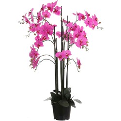 Mica Decorations orchidee in plastic pot paars maat in cm: 35x35x117