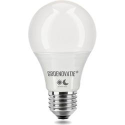 Groenovatie E27 LED Lamp 5W Warm Wit, Schemersensor