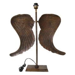 Tafel Lamp Feather - Antique Brass Shiny