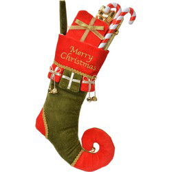 Clayre & Eef Kerstsok Rood Synthetisch