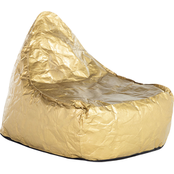 Beliani DROP - Zitzak-Goud-Synthetisch materiaal