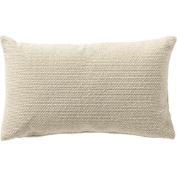 Dutch Decor JULIO - Buitenkussen 30x50 cm - waterafstotend en uv-bestendig - Marshmallow - wit - Dutch Decor
