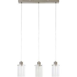 Light&living Hanglamp 3L 65x12x18,5 cm VANCOUVER nik. satijn-glas