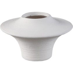 PTMD Vaas Rinder - 19x19x12 cm - Keramiek - Wit