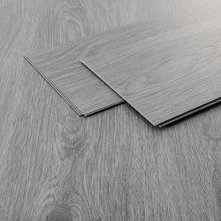ML-Design Deluxe PVC vloeren, Click Vinyl planken, vinyl vloeren, 122 cm x 18 cm x 4,2 mm, dikte 4,2 mm, 7,7m²/35 planken, Windswell Hickory Oak Grijs, houtlook, waterbestendig, eenvoudige installatie