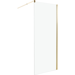 AHAUS - Douchescherm - Goud - 80 x 190 cm - Veiligheidsglas