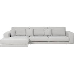 Beliani LOFOTEN - Hoekbank-Grijs-Polyester
