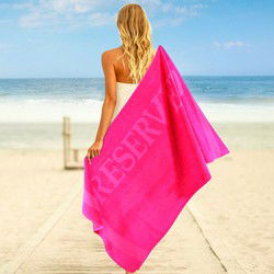 Zavelo Strandlaken Reserved Fuchsia (100x180 cm)
