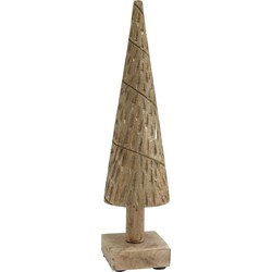 PTMD Sterrin Boom Ornament - 12 x 12 x 45 cm  - Mangohout - Naturel