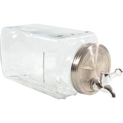 Svenska living Limonade/drankdispenser - 3L - glas - 26 x 15 cm - Drankdispensers