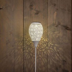 Solar fakkel metaal gebroken wit