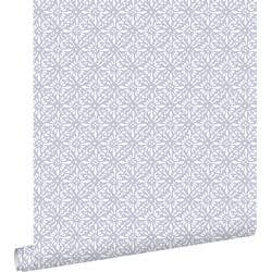 ESTAhome behang oosters motief lila paars - 50 x 900 cm - 139424