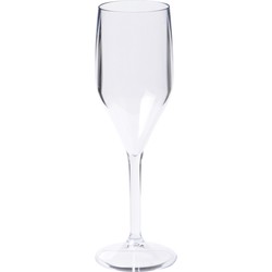 DEPA Champagneglazen - 4x - transparant - onbreekbaar kunststof - 150 ml - Champagneglazen