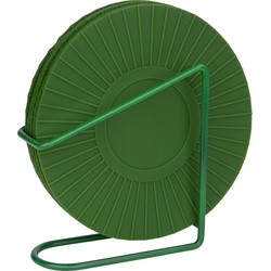 Krumble Glasonderzetter - Set van 5 + houder - Silicone - Groen