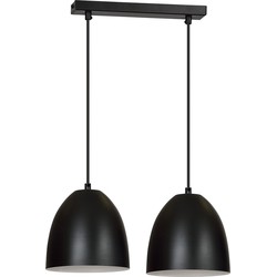 moderne hanglamp Santis Zwart 2-lichts