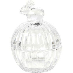 Clayre & Eef Glazen potje Konijn Glas