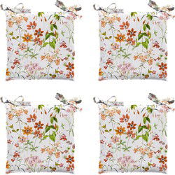 Madison -  Zitkussen Toscane Milly natural - Ca. 46x46 cm - Set van 4