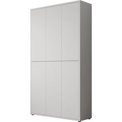 Meubella - Schoenenkast Amber - Lichtgrijs - 109 cm