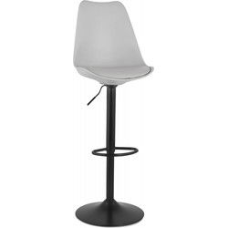 TUTO verstelbare kruk 48x55x103-123 cm Grijs