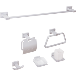Beliani RIOHACHA - Badkamer hardware set-Zilver-Aluminium
