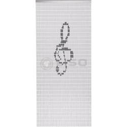 057 Vliegengordijn met Solsleutel - kant en klaar 92 x 209